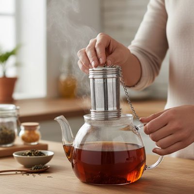 Infuseur a the Elegant sur théière