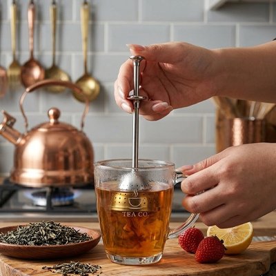 Infuseur the Infusion Pure infuse dans tasse de thé