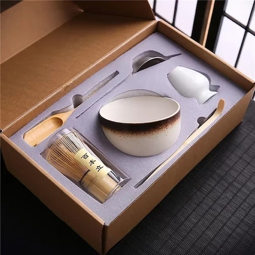 Kit à matcha Cérémonie Japonaise dans boite de rangement
