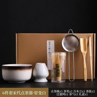 Kit à matcha Cérémonie Japonaise variante blanche