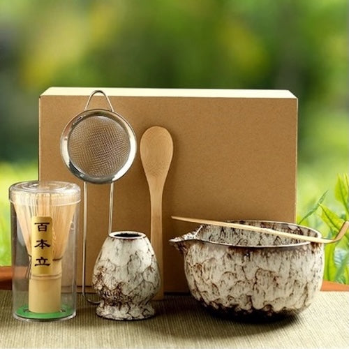 Kit matcha Traditionnel Japonais ensemble tel que livré