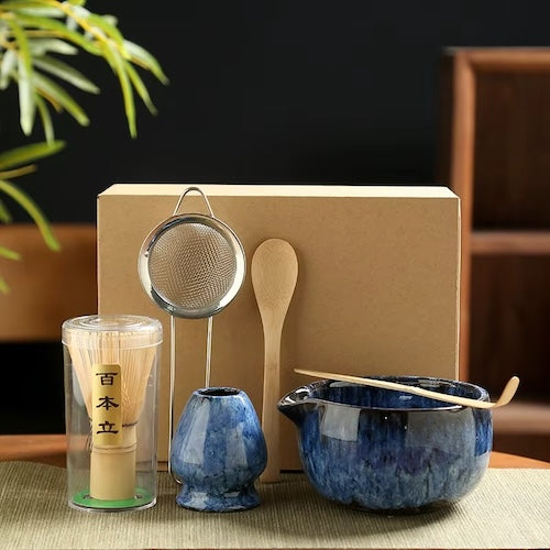 Kit matcha Traditionnel Japonais variante bleu