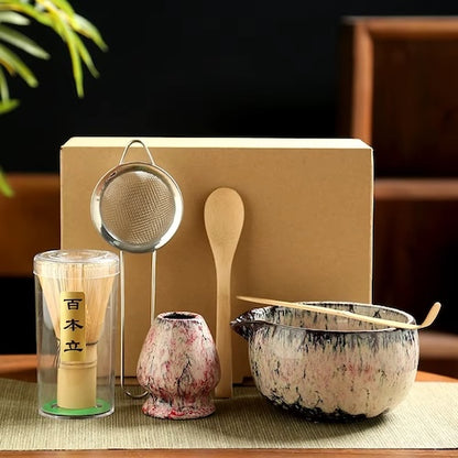 Kit matcha Traditionnel Japonais variante rose