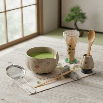 Kit Matcha Cérémonie Authentique ensemble 8 pièces
