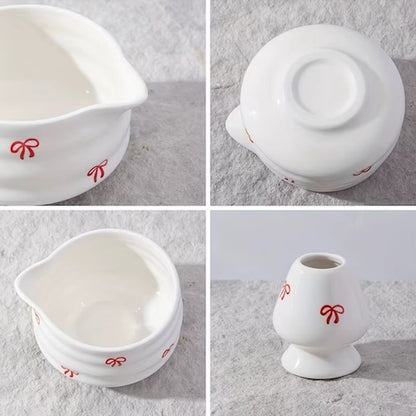 Kit matcha Cérémonie Zen détail du bol et du support