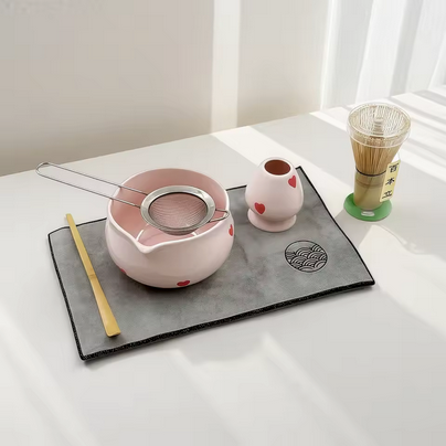 Kit matcha Japanese Ceremony sur napperon 