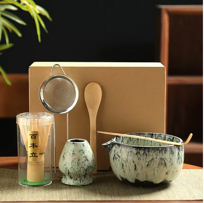 Kit Matcha Traditionnel Japonais variante cyan