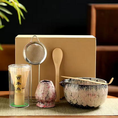 Kit Matcha Traditionnel Japonais variante rose
