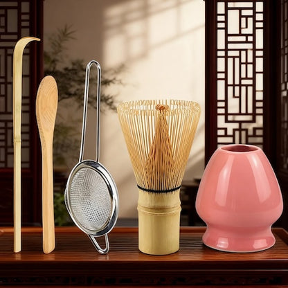 Kit thé matcha Chasen & Co variant rose