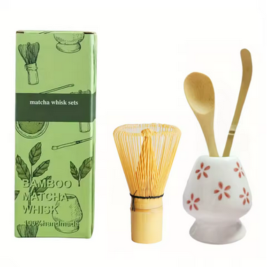 Matcha kit RitualZen variante fleuri rouge