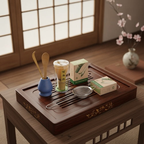 Matcha set tea Éveil Matcha dans un plateau