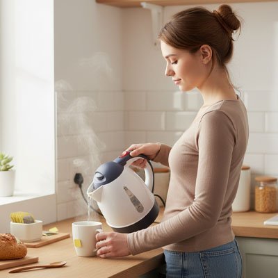 Mini bouilloire | Ultra - compacte - Mon Univers Thé et Café