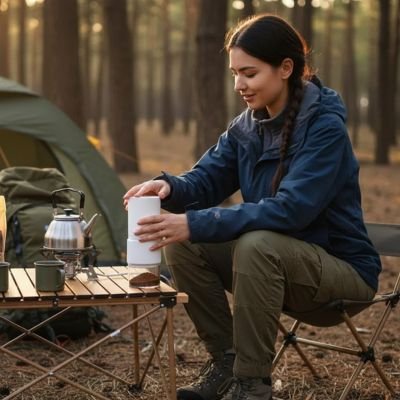 Moulin à café électrique Saveurs Authentiques femme mout le café