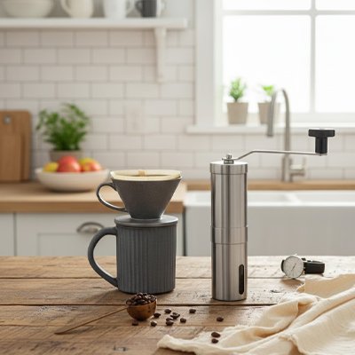 Moulin à café​ Premium avec porte-filtre café