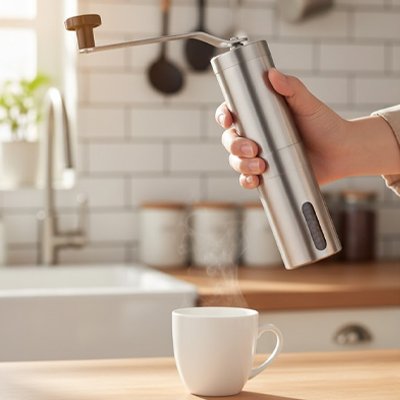 Moulin à café​ Premium avec tasse