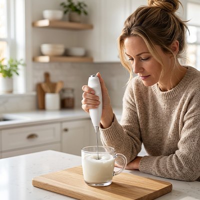 Mousseur a lait electrique Écume femme mousse du lait