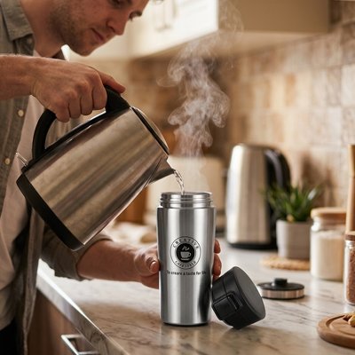 Mug isotherme Thermo Étanche en remplissage