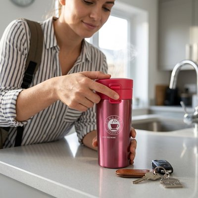 Mug isotherme Thermogarde femme place couvercle