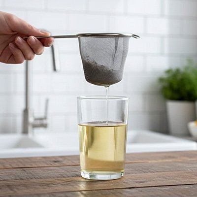 Passoire à thé Pratique et Réutilisable sur verre 