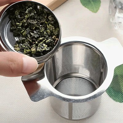 Passoire à thé Premium Tea avec feuille de thé