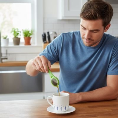 Passoire pour thé Avocat sur tasse averc homme