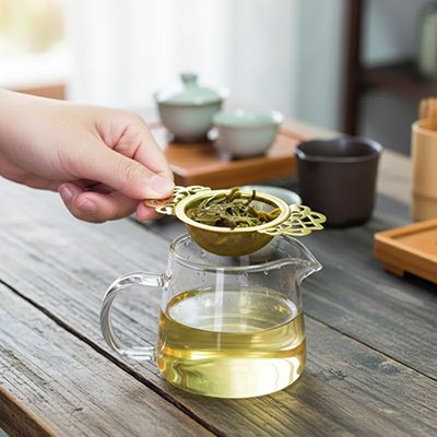 Passoire pour thé - ÉlégantInox - sur théière
