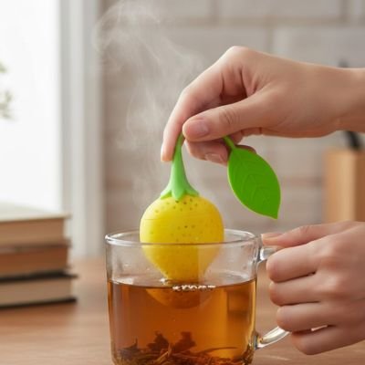 Passoire thé Fruits Amusants citron sur tasse
