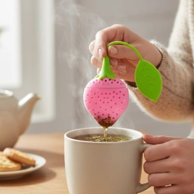 Passoire thé Fruits Amusants fraise sur tasse
