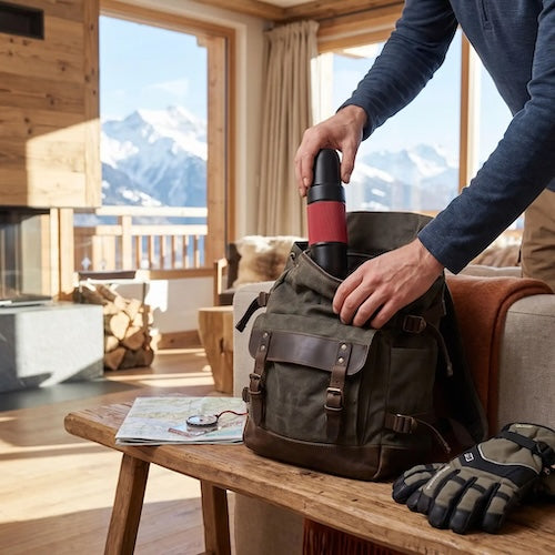 Porteble espreesso maker Treck rangé dans un sac à dos