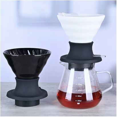 Porte filtre café Céramique Barista sur cafetière