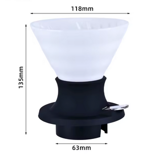 Porte filtre café Céramique Barista variante blanche