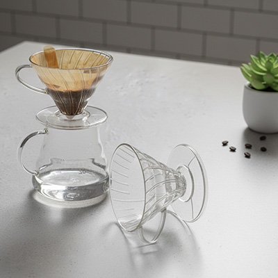 Porte filtre café Premium Clear deux formats