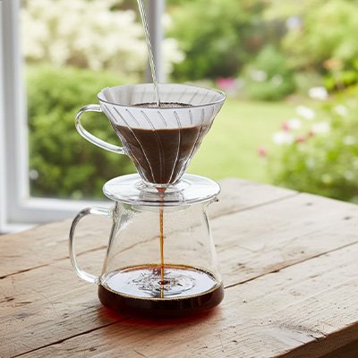 Porte filtre café Premium Clear sur cafetière