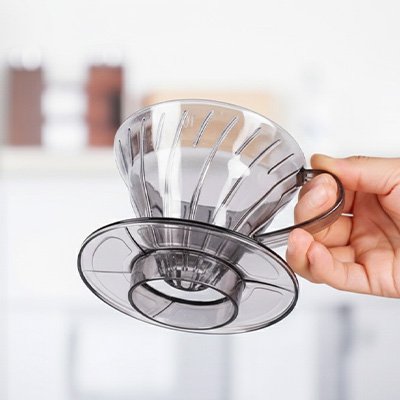 Porte filtre café Premium Grey vue de dessous
