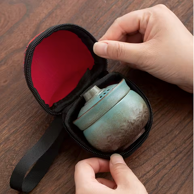 Service à thé Nomade Ultra Léger dans sa pochette