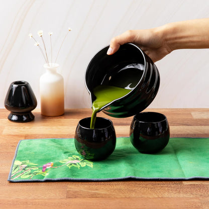 Service à Thé Japonais - ZenMatchaTeaSet™ - Noir - Mon Univers Thé et Café
