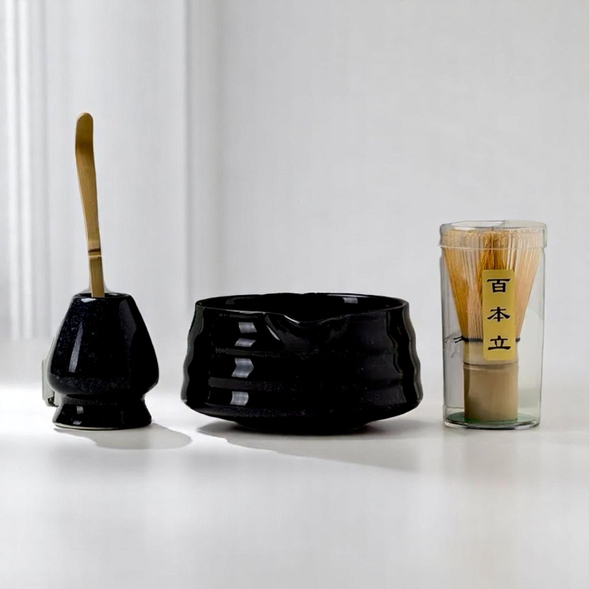 Service à Thé Japonais - ZenMatchaTeaSet™ - Noir - Mon Univers Thé et Café