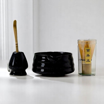 Service à Thé Japonais - ZenMatchaTeaSet™ - Noir - Mon Univers Thé et Café
