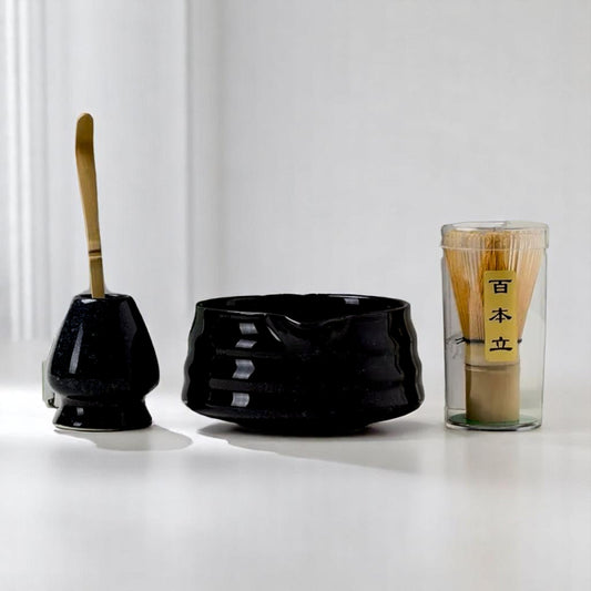 Service à Thé Japonais - ZenMatchaTeaSet™ - Noir - Mon Univers Thé et Café