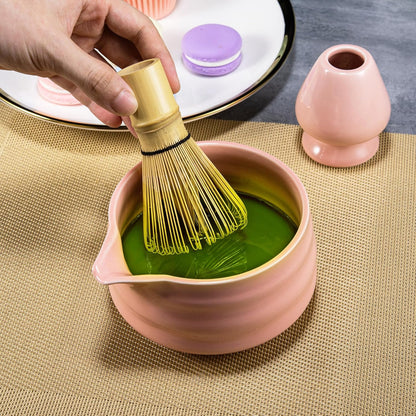 Service à Thé Japonais - ZenMatchaTeaSet™ - Rose - Mon Univers Thé et Café