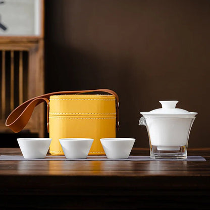 Service à Thé - PorceLuxe™ - Blanc - Mon Univers Thé et Café