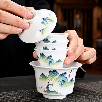 Service à Thé - PorceLuxe - Mont Akaishi superposé
