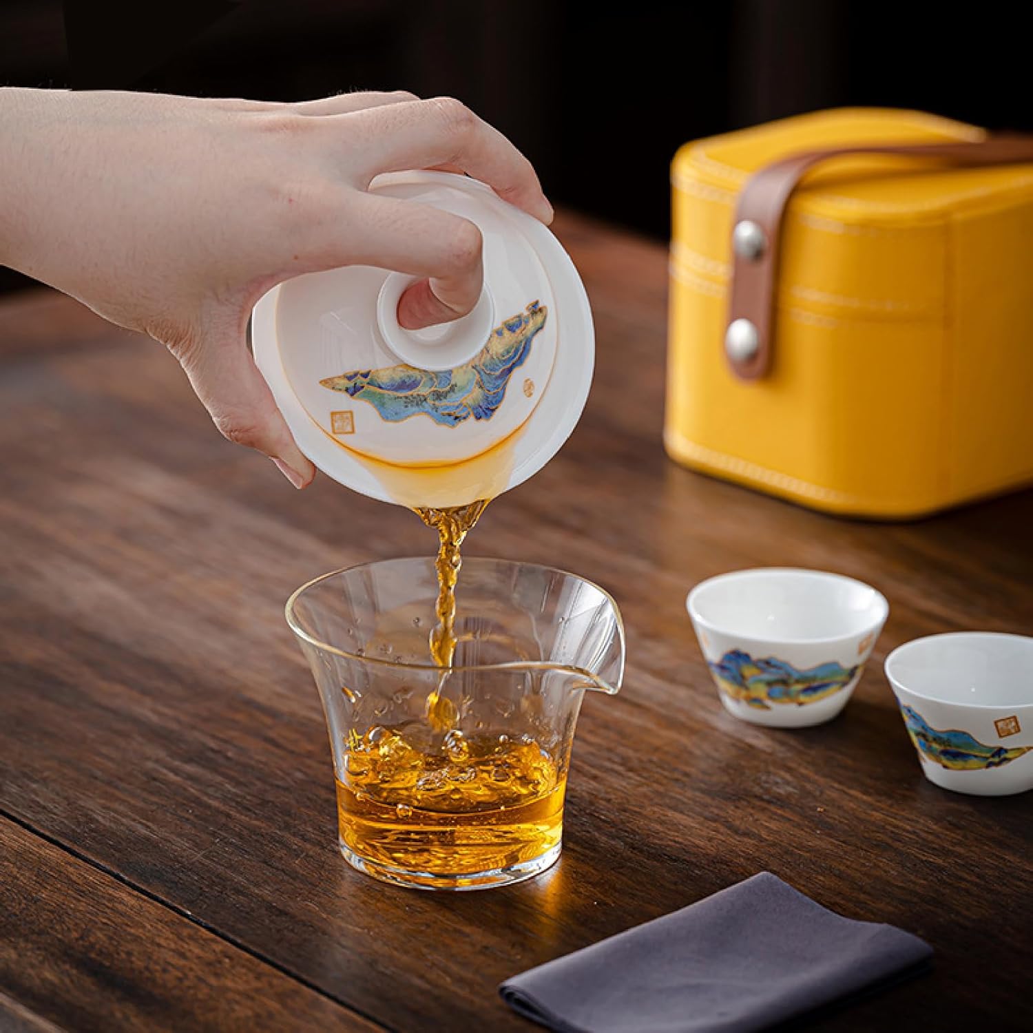 Service à Thé - PorceLuxe™ - Mont Fuji - Mon Univers Thé et Café
