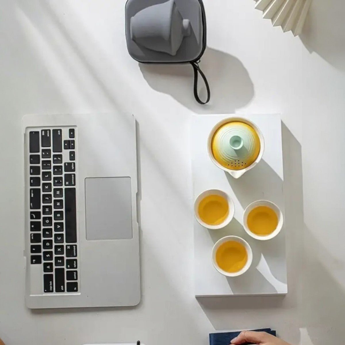 Service à Thé - TravelTeaSet™ - Jaune & Vert - Mon Univers Thé et Café