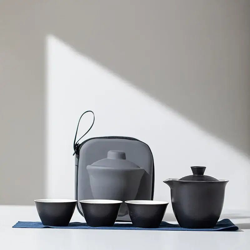 Service à Thé - TravelTeaSet™ - Noir - Mon Univers Thé et Café
