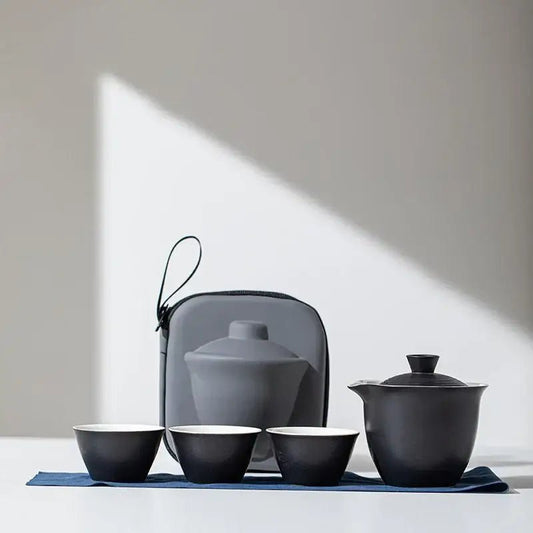 Service à Thé - TravelTeaSet™ - Noir - Mon Univers Thé et Café