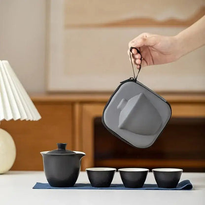 Service à Thé - TravelTeaSet™ - Noir - Mon Univers Thé et Café