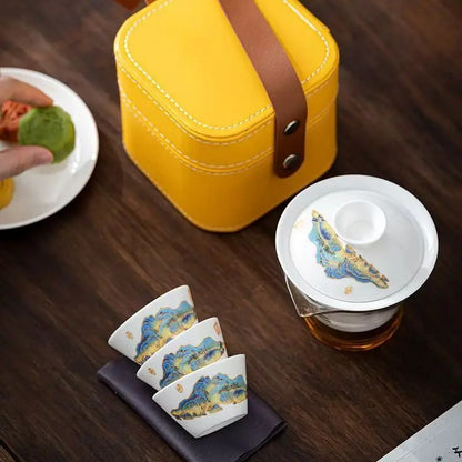 Service the Porceluxe ensemble complet avec une assiete