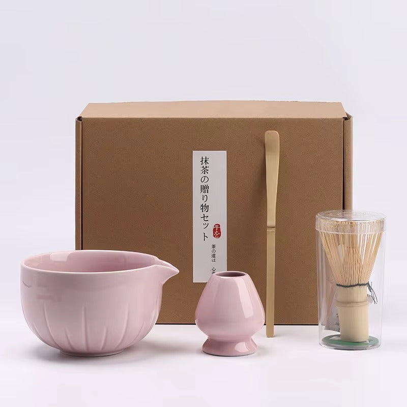 Set à matcha cérémoniel rose
