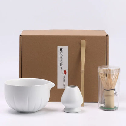Set a matcha Ceremonial variante blanc